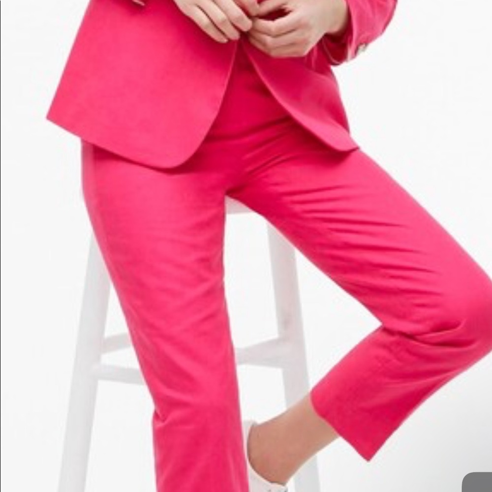 J. Crew Linen Pants Cropped